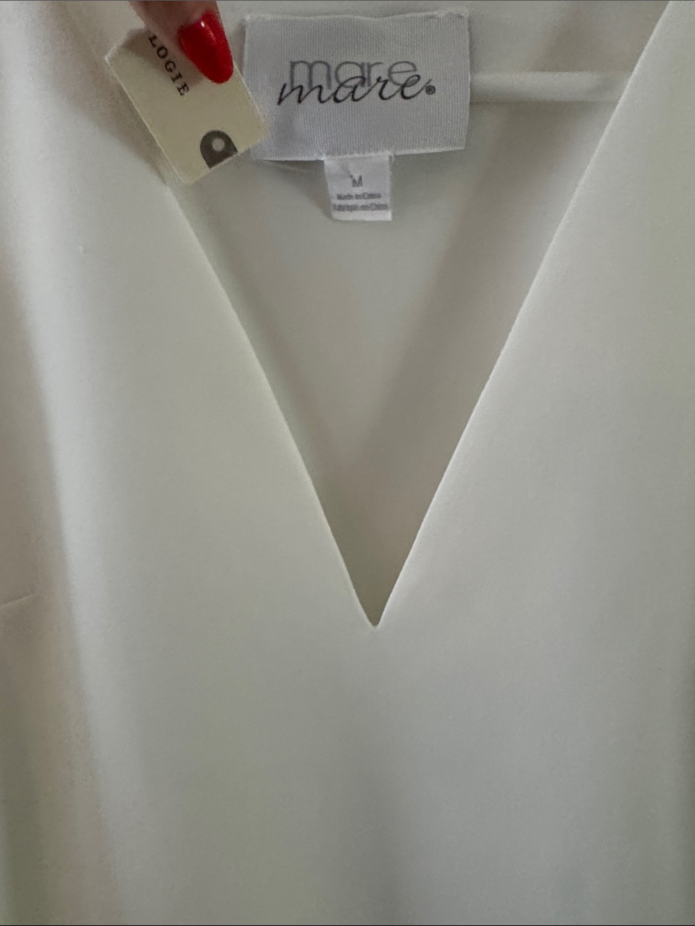 NWT Mare Mare Anthropologie The Veronica Cape Blouse White Sz M - Picture 6 of 7